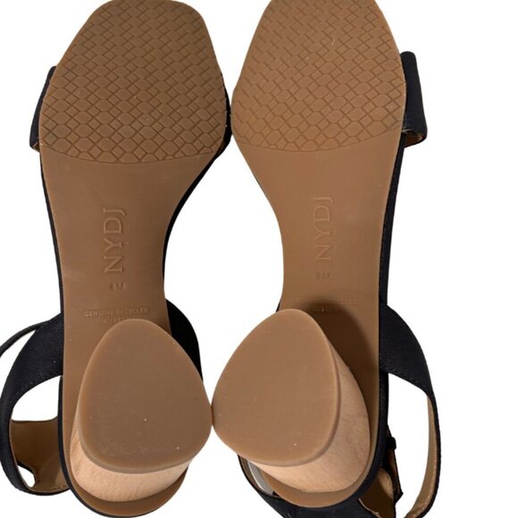 NWT NYDJ Padded Insole Slingback Ankle Strap Women's Size 8 Denim Blue - Picture 5 of 6